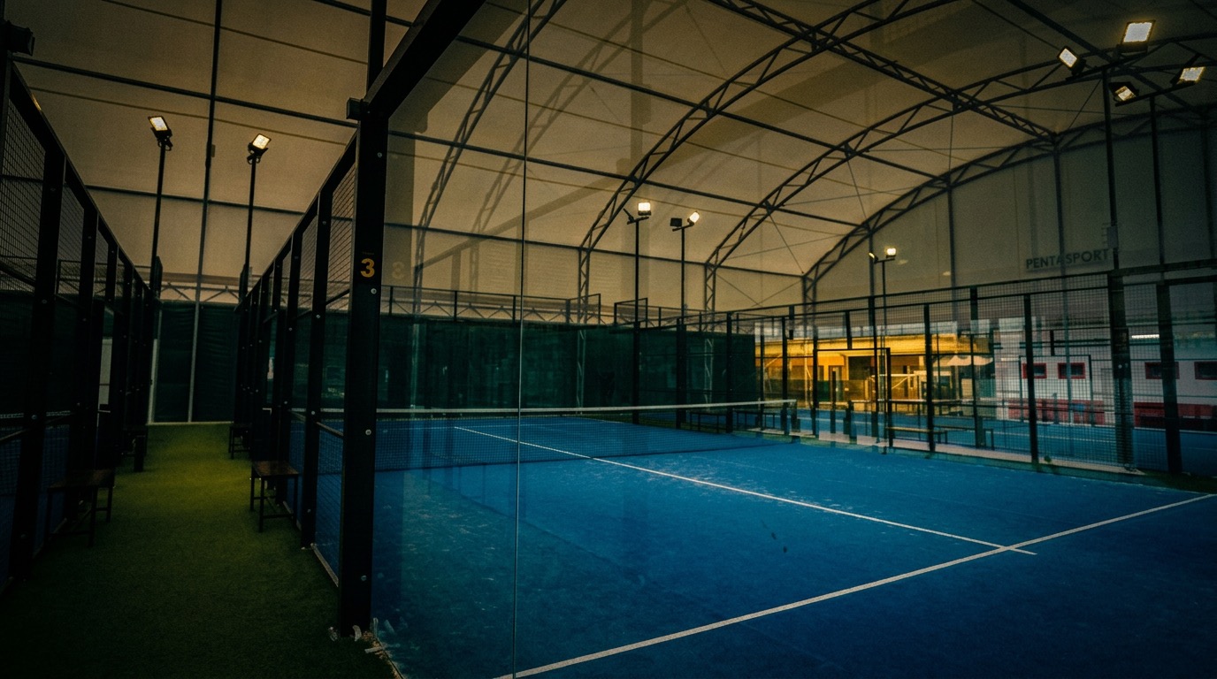 Campo da padel coperto al Rondinella Padel Club